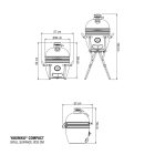  YAKINIKU compact kamado (hordozható állvánnyal együtt)