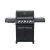 Santos gázgrill - S-318, All Black forgatónyárssal, szilikonlappal