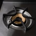 SANTOS GÁZGRILL - S-401 PRO, FEKETE-ROZSDAMENTES ACÉL, RÁCSKIEMELŐVEL