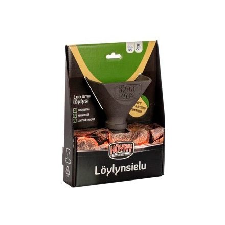 HöyryLöyly Black eredeti finn gőzölögtető edény szaunakályhákhoz, fekete