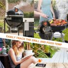 Grillre szerelhető vezetéknélküli húshőmérő