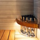 Harvia Glow Corner szaunakályha beépített vezérléssel