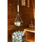 Aromaterápiás üst szaunához 2 literes rozsdamentes acélból, fogantyúval