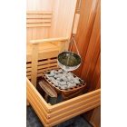 Aromaterápiás üst szaunához 2 literes rozsdamentes acélból, fogantyúval