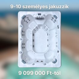 9-10 személyes jakuzzi